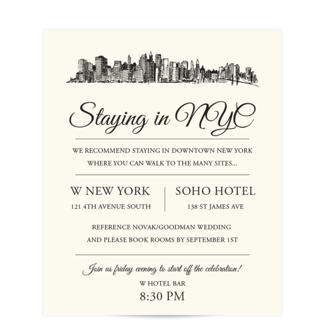 Skyline Wedding Invitations