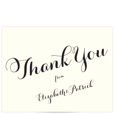 Carolyna Font Thank You Cards