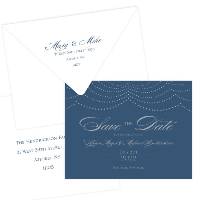 Silver and Navy Save the Dates