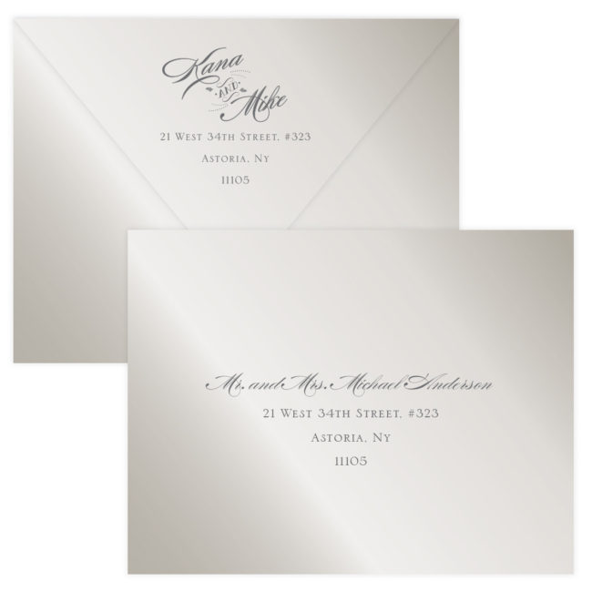 Skyline wedding invitation suite