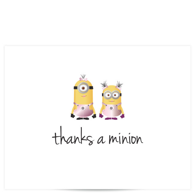 Minion Thank You Cards