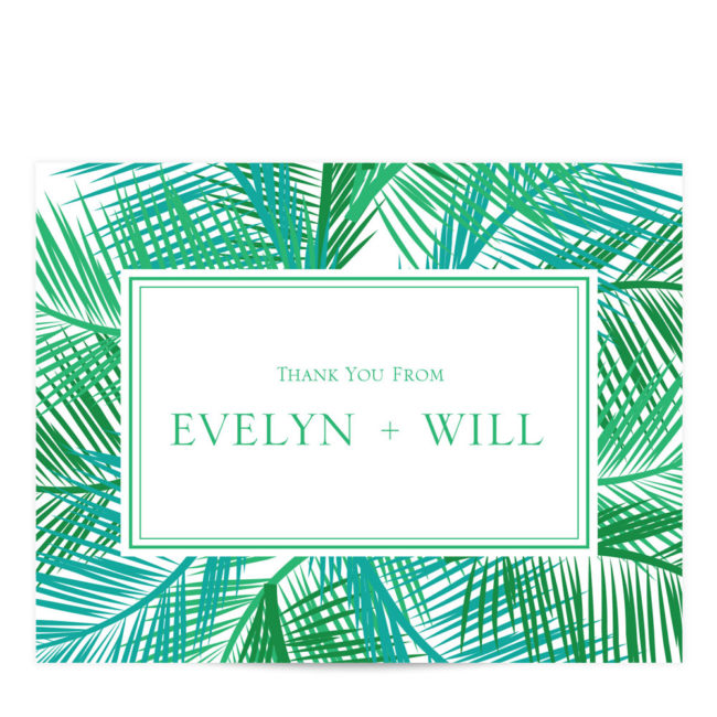 Palm Tree Thank You Card