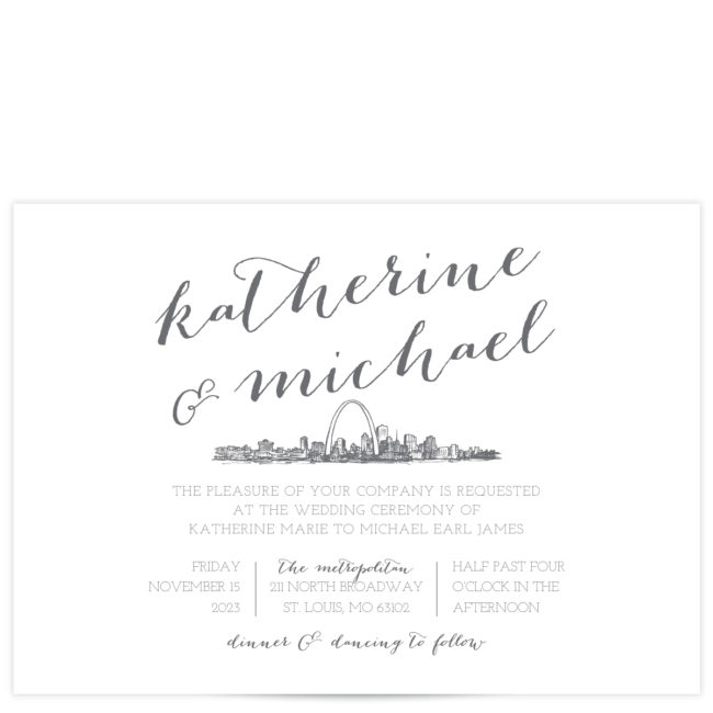 Gray and White Save the Date
