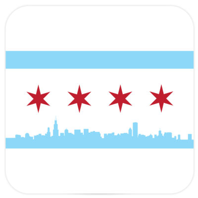 Chicago Flag Coasters