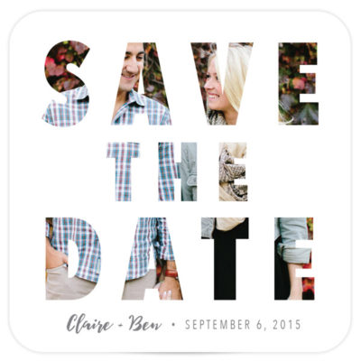 coaster save the date