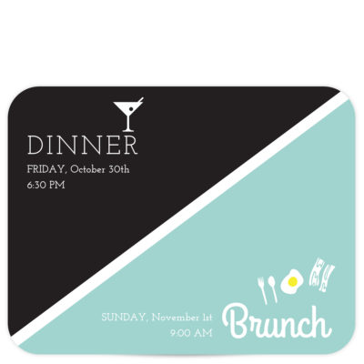 Rehearsal and Brunch Invitation