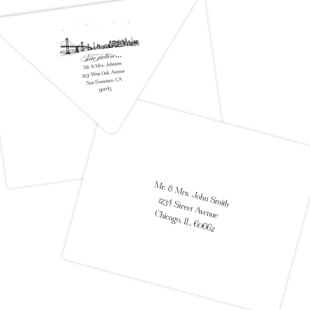 Gold Stars Skyline Pixie Paper Co 