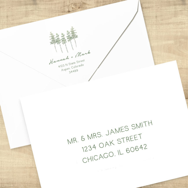 Aspen Trees Wedding Invitation Suite