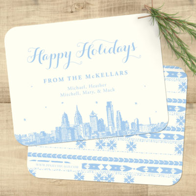Cozy Pattern Holiday Card