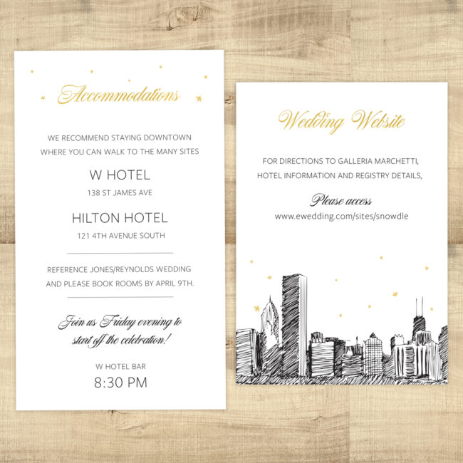 Reception Card and Large Enclosure Card