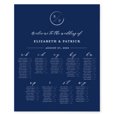 Navy Grace Seating Chart