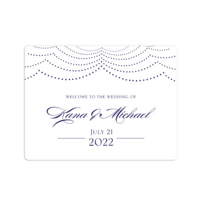 Happily Ever After Wedding Welcome Sticker 4x3"