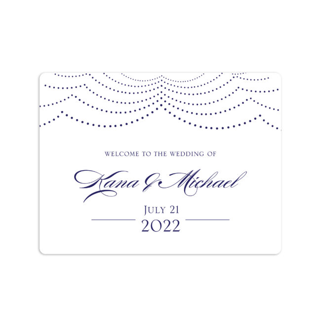 Happily Ever After Wedding Welcome Sticker 4x3"