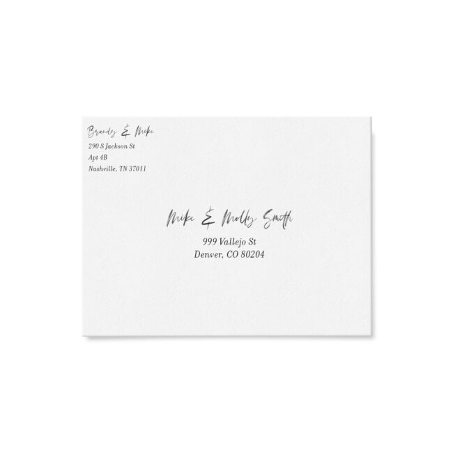 Save Our New Date - Modern Watercolor Address Printing