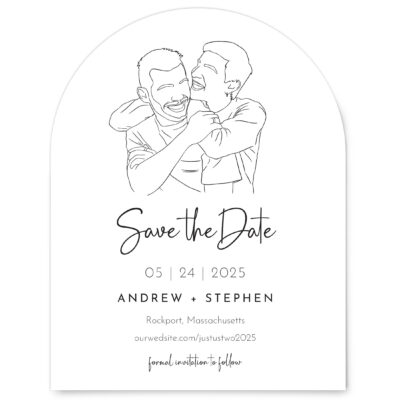Our love save the date