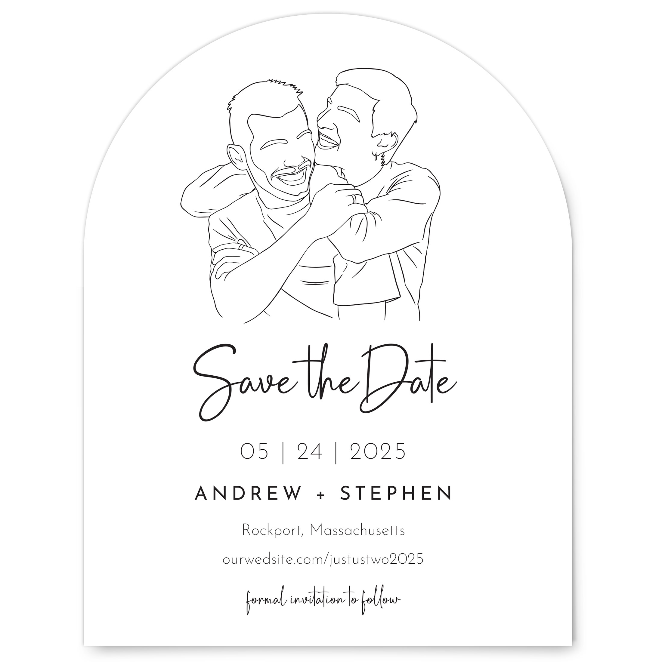 Our love save the date